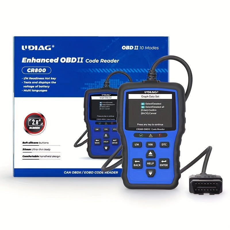 CR800 OBD2 Scanner Live Data Professional Mechanic OBDII Diagnostic Code Reader Tool For Check Engine Light Scan Tool