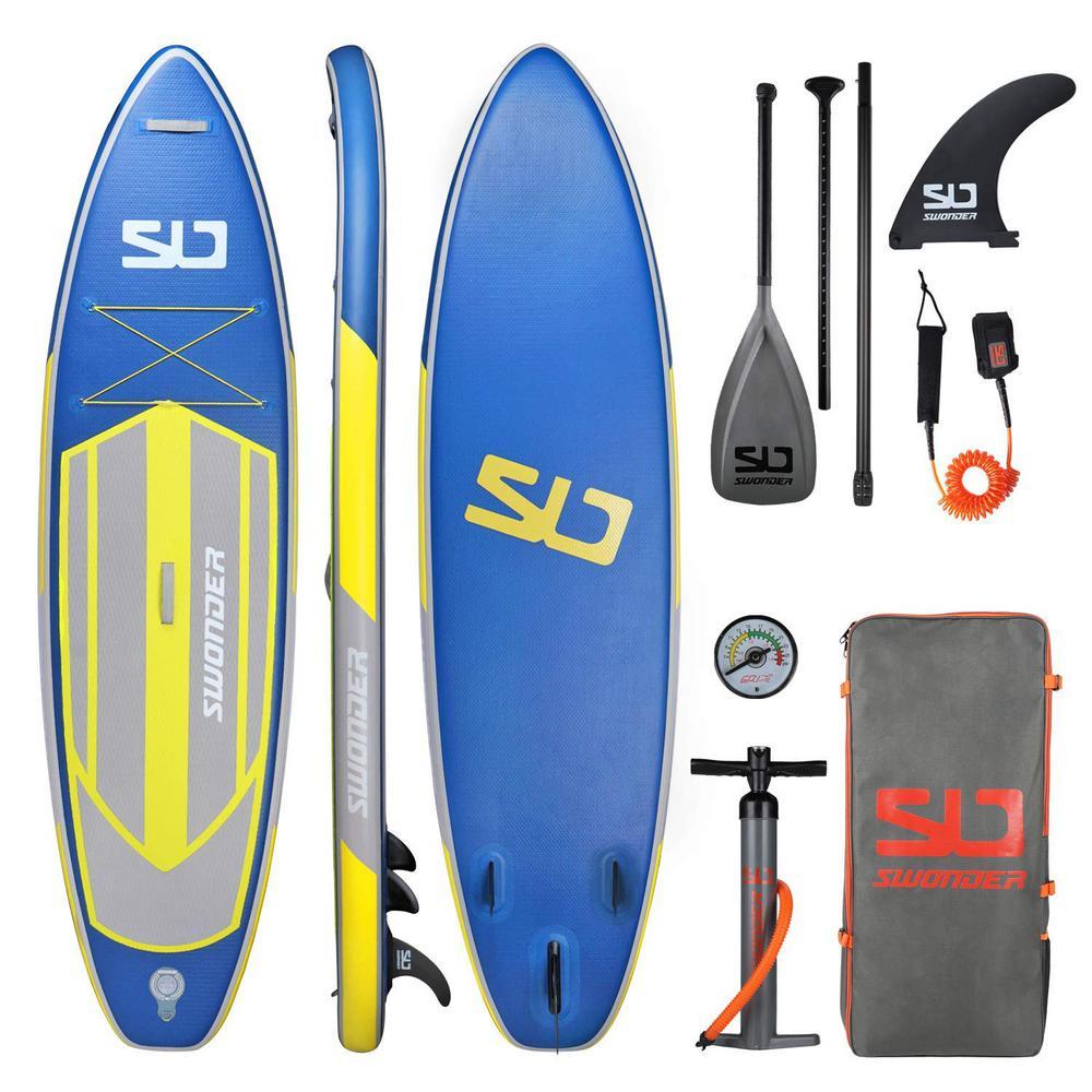 Classic 11 ft. 6 in. Glowworm Premium Inflatable Stand Up Paddle Board with Full SUP Accessories
