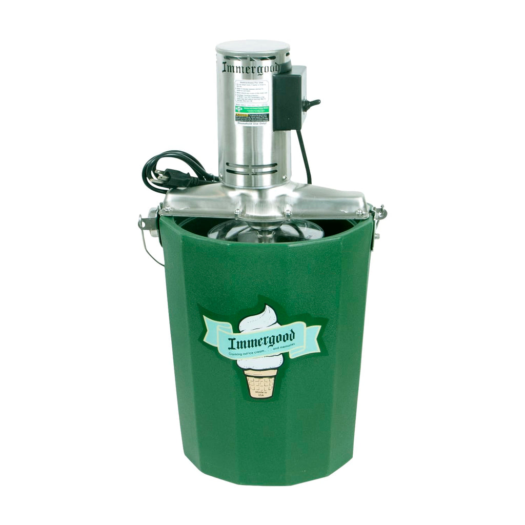 6 qt. PREMIUM Electric Ice Cream Maker -  Steel - Leakproof Tub