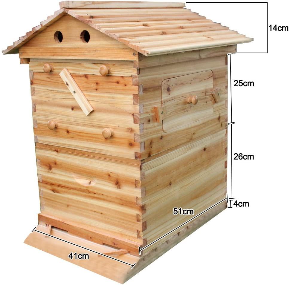 golden palace auto flow beehive 7pcs flow frame super box free flow frame (outer hive 7pcs flow frame set)