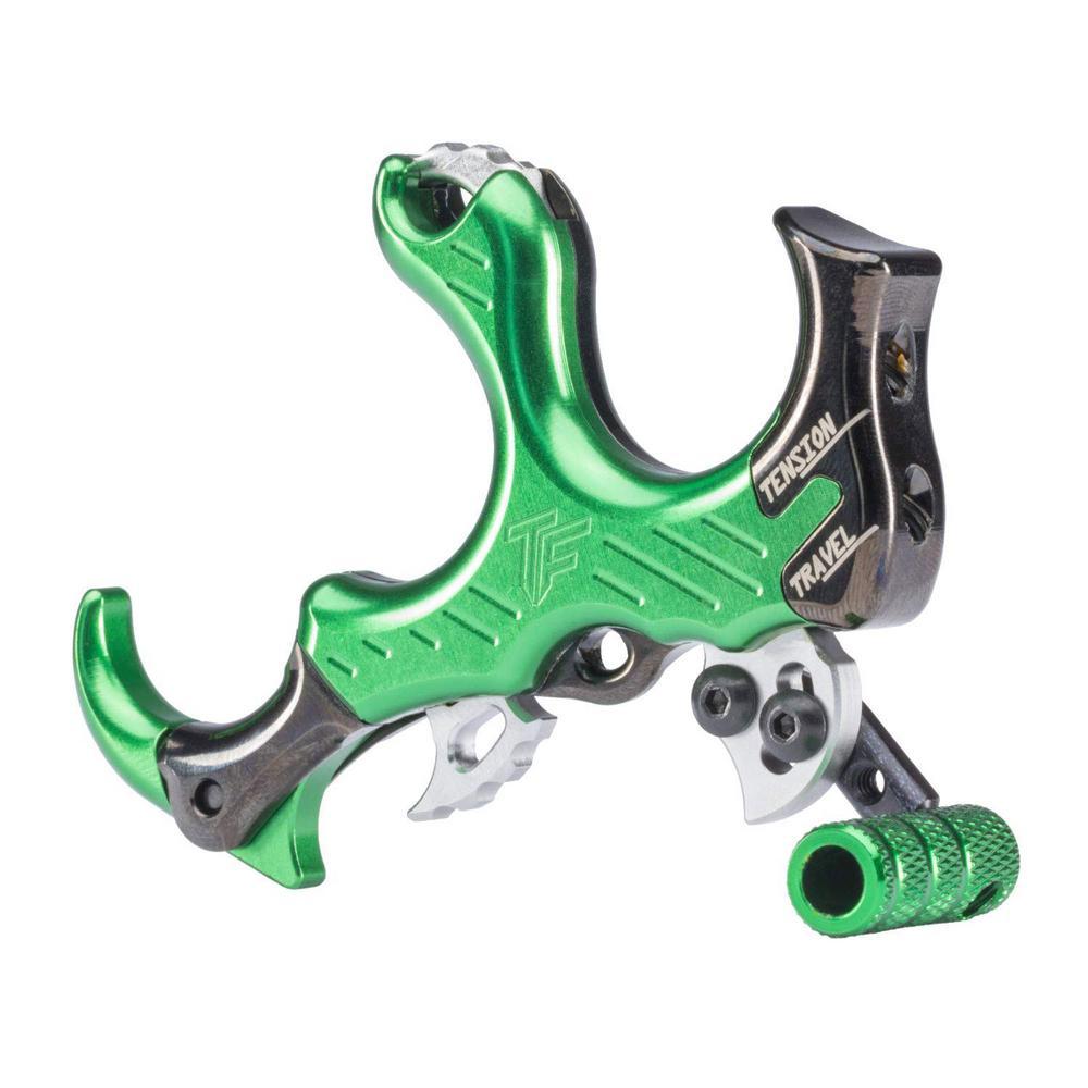 Archery Bow Synapse Hammer Throw Thumb Button Release in Green