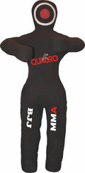 QUADRO MMA Standing Position Grappling Dummy Jiu Jitsu Punching Bag Black - 70 inches