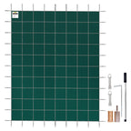 vevor pool safety cover 16'x28' 2-ply polypropylene mesh in ground rectangle