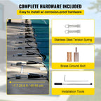 vevor pool safety cover 16'x28' 2-ply polypropylene mesh in ground rectangle