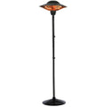 Patio Heater, Outdoor Heater, 1500W Infrared Heater Waterproof Tip-Over Protection Electric Heater for Outdoor Use Freestanding