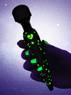 Lovehoney Glow-in-the-Dark Deluxe Mini Massage Wand Vibrator, Glow | Glow