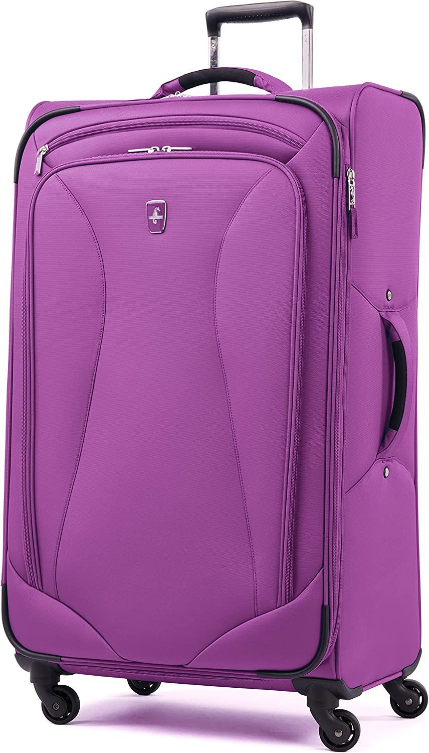 Atlantic Ultra Lite Softsides 29" Expandable Spinner, Bright Violet, Checked Large
