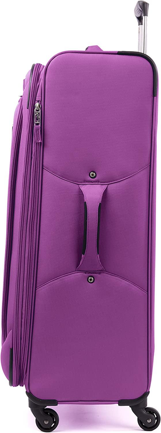 Atlantic Ultra Lite Softsides 29" Expandable Spinner, Bright Violet, Checked Large