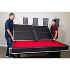 6 ft. Spartan Pool Table with Table Tennis Conversion Top in Black Finish