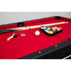 6 ft. Spartan Pool Table with Table Tennis Conversion Top in Black Finish