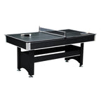 6 ft. Spartan Pool Table with Table Tennis Conversion Top in Black Finish