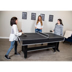 6 ft. Spartan Pool Table with Table Tennis Conversion Top in Black Finish