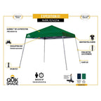 Expedition EX81 12 ft. x 12 ft. Green Instant Canopy