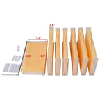 lwestine flow hive beehive kit automatic wooden bee hive house kit beehive boxes with 7 peice comb honey frames for beginning and professional beekeepers