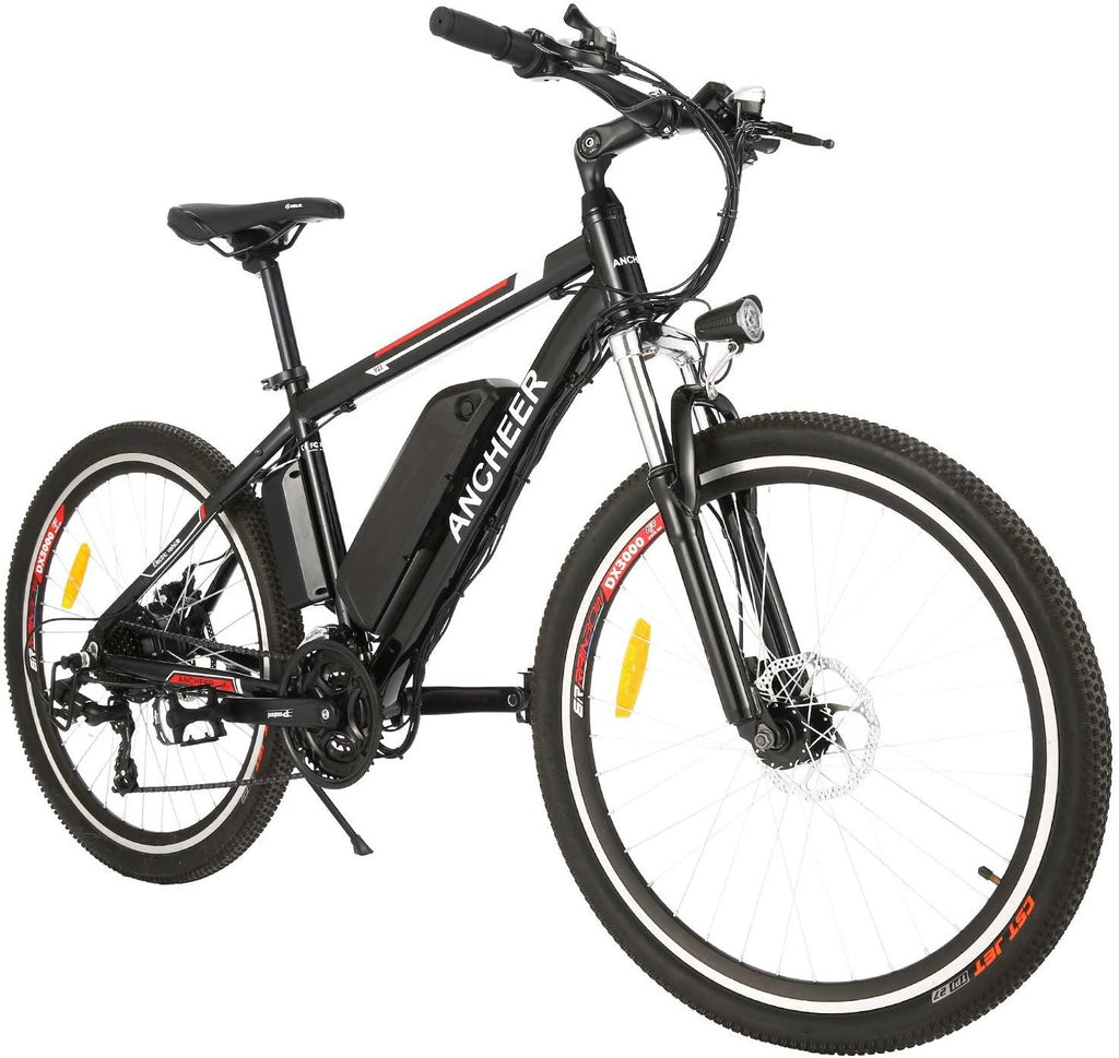 ANCHEER 26 inch Electric Bike for Adults, Commuting Ebike with 12.5ah/12.2ah Battery, 500W Motor Electric Mountain Bike, and Professional 21 Speed Gears