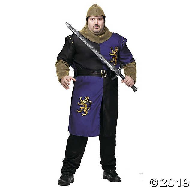 Men's Plus Size Renaissance Knight Costume