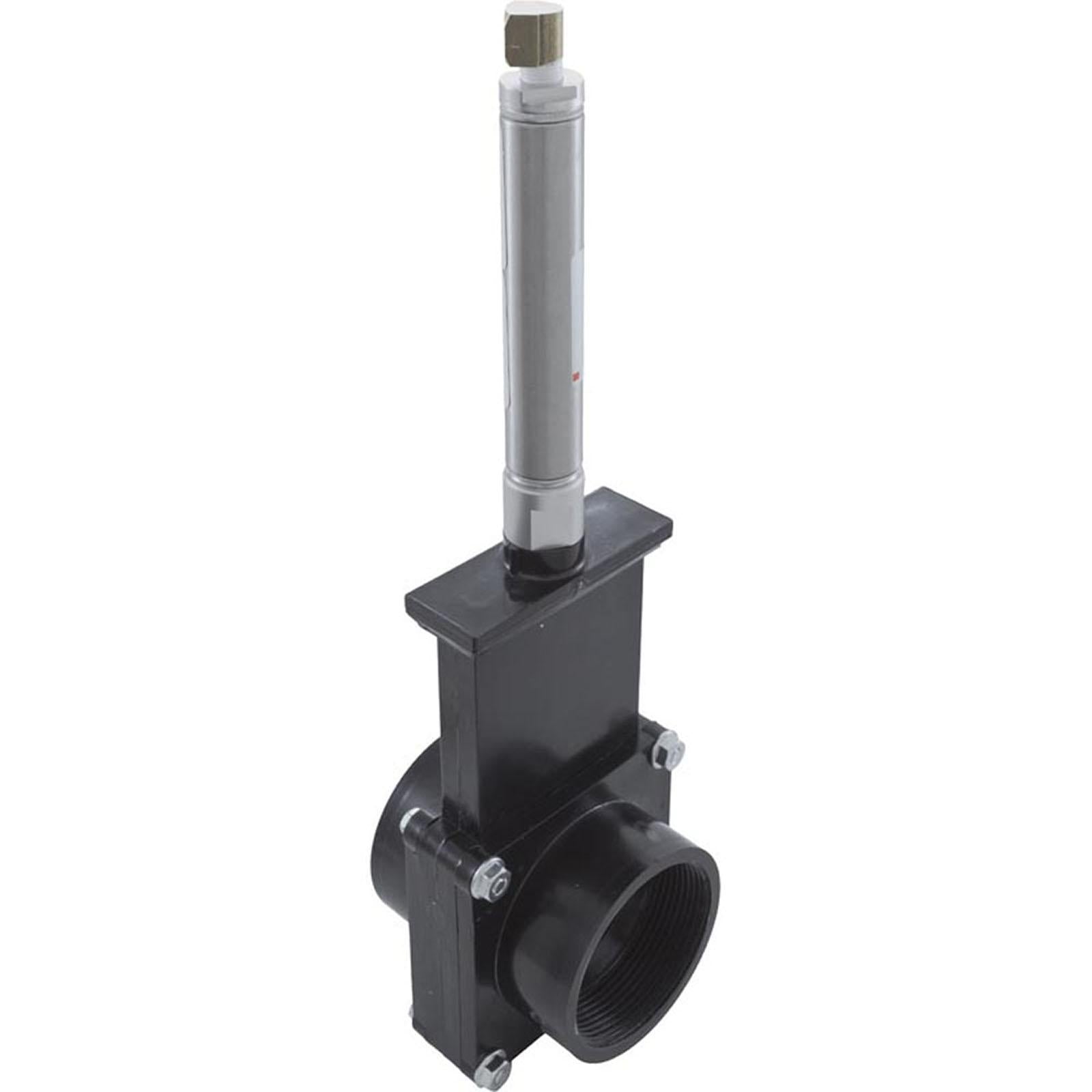 Valterra Products Gate Valve, 3 pc Pneumatic, Valterra, 2"fpt x 2"fpt, 40psi