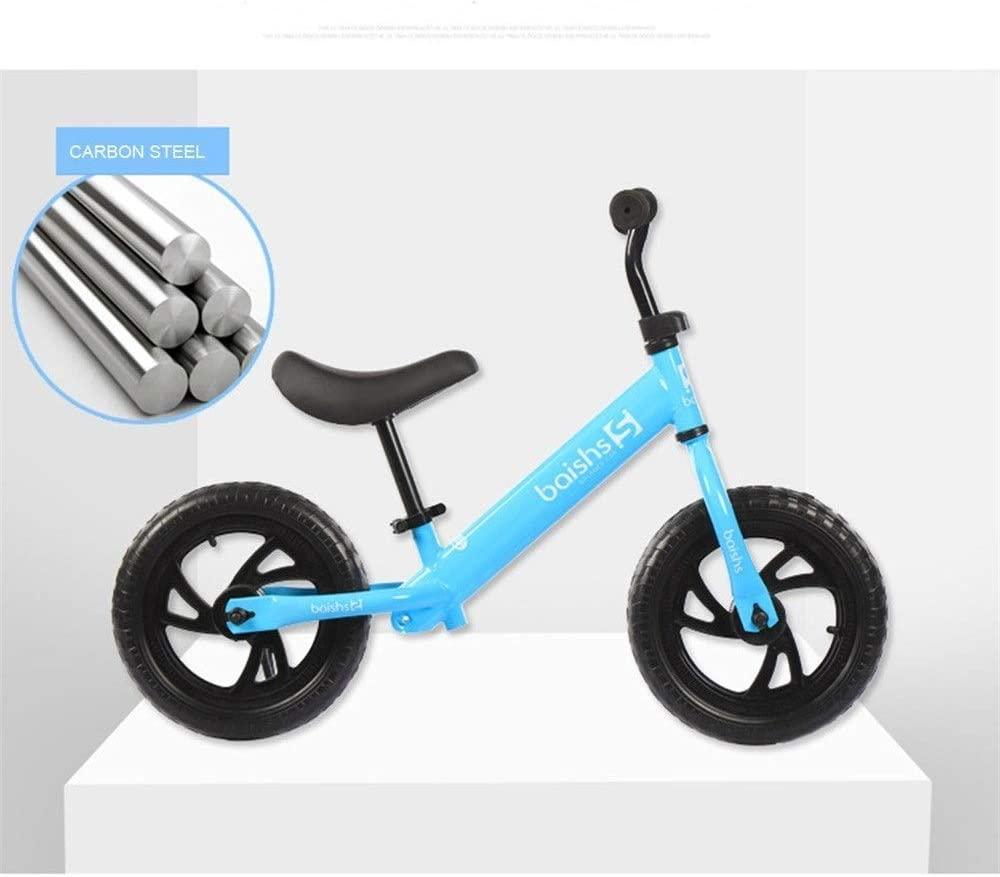 JLFSDB Kids Bike BMX Bike for Kids Boys Girls Bicycle Kids  Bike,12 Inch Walker Push Bicycle,Carbon Steel No Pedal Stride Bikes,for 2, 3, 4 Year Old Boy/Girl (Color : Red)