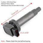 4X Ignition Coil 90919-02240 For Toyota Echo Prius Yaris Scion XA XB 1.5L 00-08 Generic