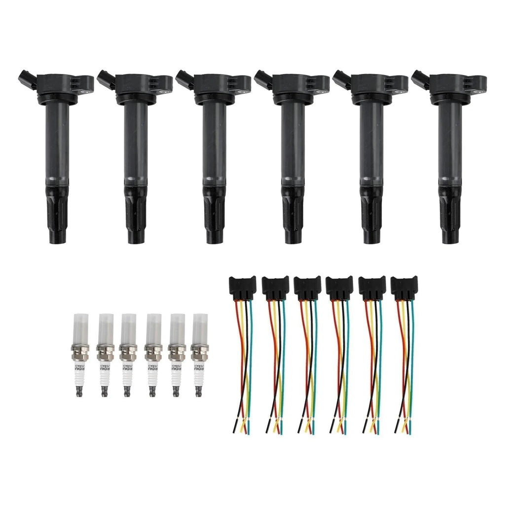 2007-2015 LEXUS GS350 6PCS Ignition Coils+Connectors+Spark Plug UF487 90919-02251 90919-A2002 Generic