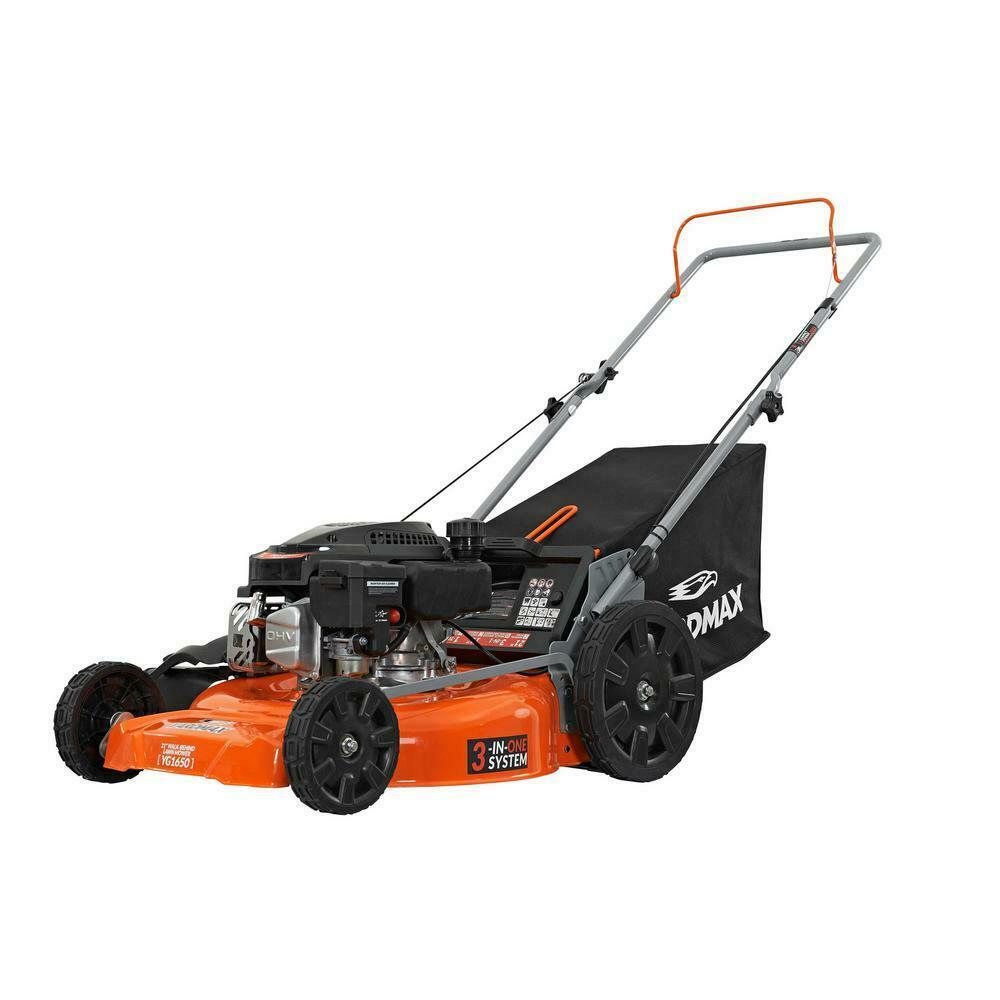 21 in. 170cc OHV Walk Behind Gas Push Mower 3-in-1 Mulch Side Discharge Rear Bag