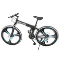 Transer 26in Youth/Adult Mountain Bike Folding Mountain Bike s 21 Speed Bicycle Full Suspension MTB Bikes for Men and Women Outdoor Racing Cycling