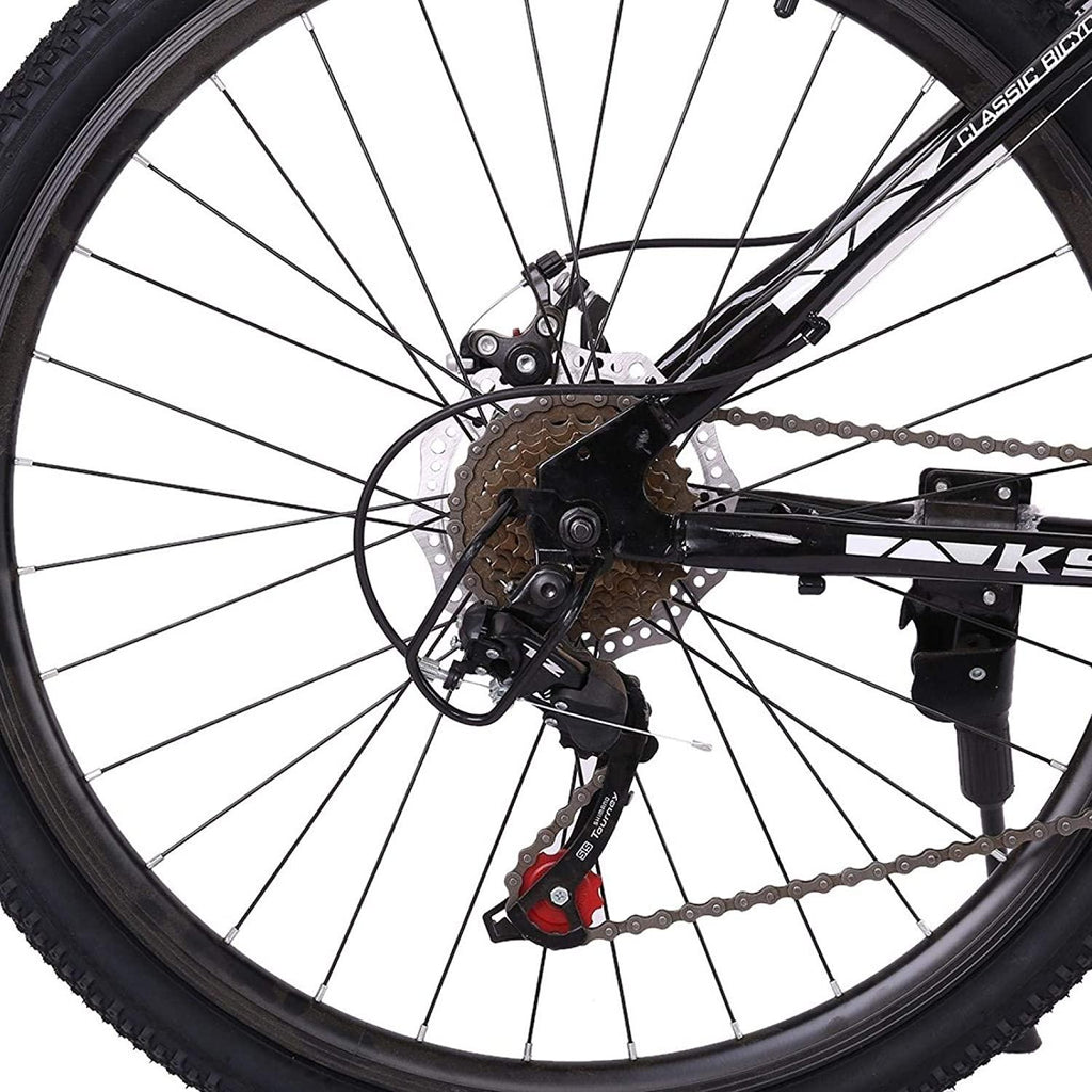 26 Inch Mountain Bike, 21 Speed Stone Bicycle, Adult Road Offroad City Bike, Aluminum Frame, Front and Rear Linear Brakes for Men Women