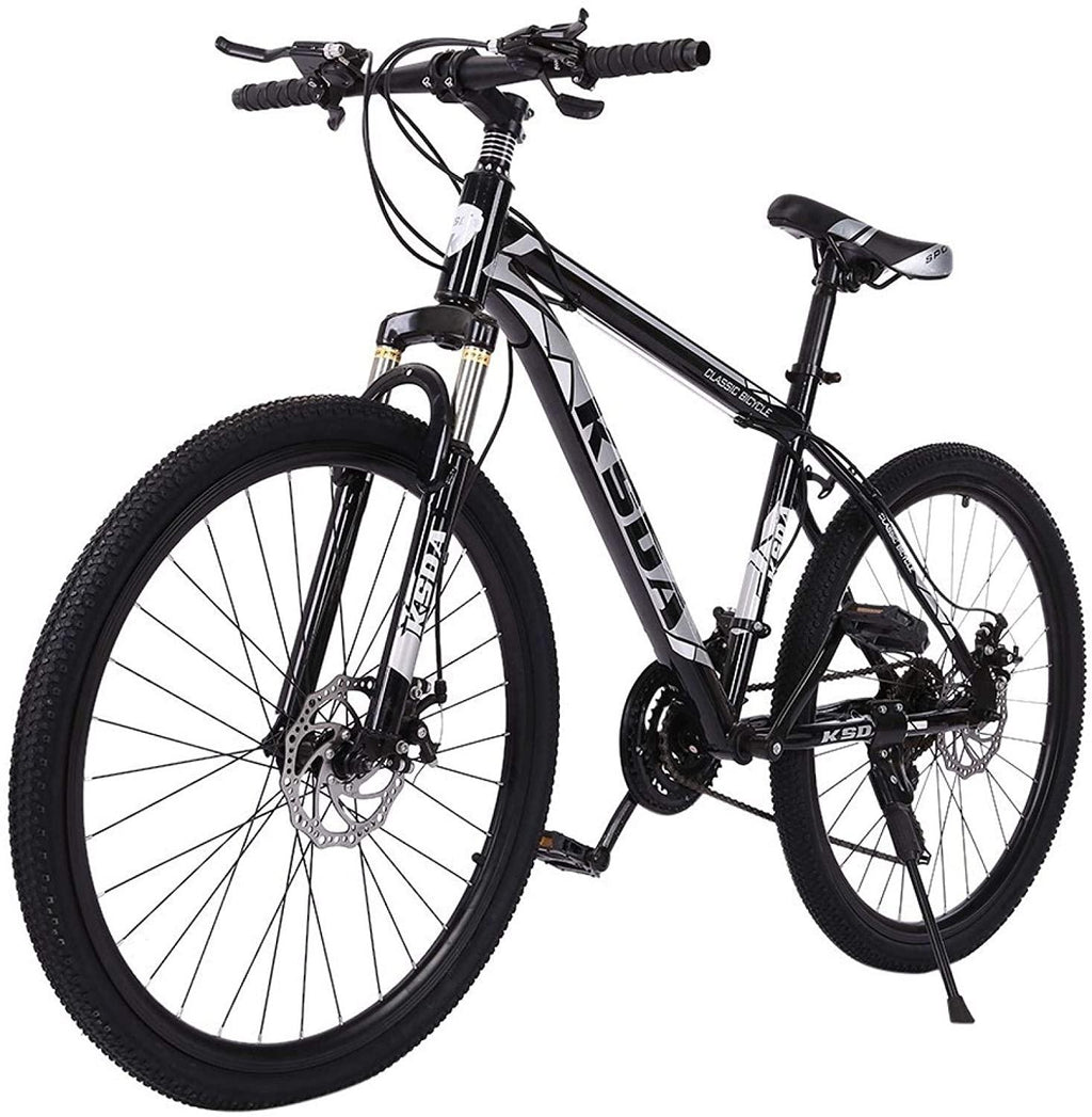 26 Inch Mountain Bike, 21 Speed Stone Bicycle, Adult Road Offroad City Bike, Aluminum Frame, Front and Rear Linear Brakes for Men Women