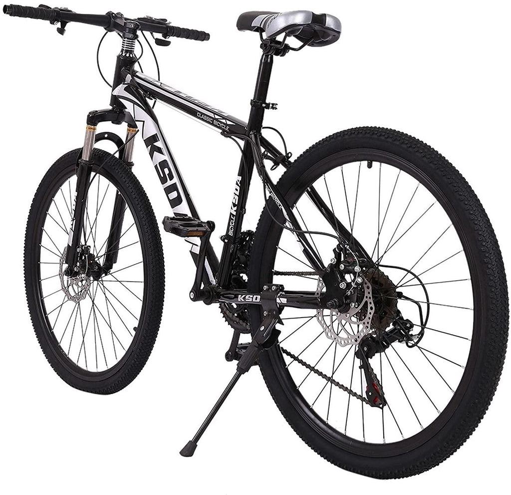 26 Inch Mountain Bike, 21 Speed Stone Bicycle, Adult Road Offroad City Bike, Aluminum Frame, Front and Rear Linear Brakes for Men Women