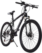 26 Inch Mountain Bike, 21 Speed Stone Bicycle, Adult Road Offroad City Bike, Aluminum Frame, Front and Rear Linear Brakes for Men Women