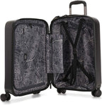Curiosity Small 4 Wheeled Rolling Luggage Raw Black