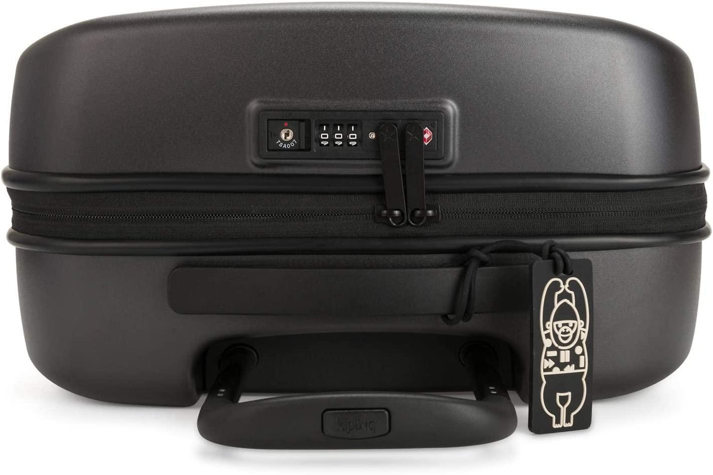 Curiosity Small 4 Wheeled Rolling Luggage Raw Black
