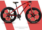 CHICAI Adult High-Carbon Mountain Bike 26-inch Beach Snow Fat Bike Mountain Cross-Country Steel Ultra-Wide Tire Sports Bike 21-30speed Low-Speed Racing Student Bike (Size : 21-Speed)
