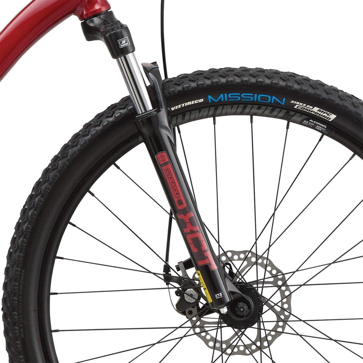 Diamondback Bicycles Overdrive Hardtail Mountain Bike with 27.5" Wheels, 18"/Medium, Red