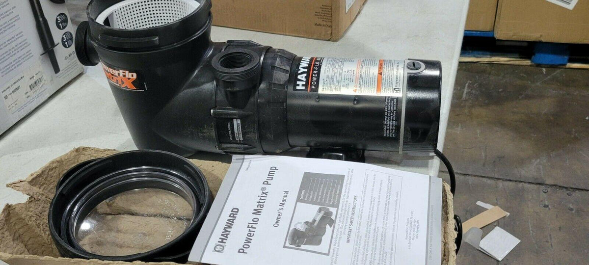 genuine hayward above ground power flo matrix 1 hp w3sp1592 swimming pool pump