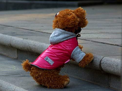 RedSonics - 5 Colors Winter Pet Dog Jacket Coat Thickening Warm Puppy Dog Clothes with Hood Size 8-18