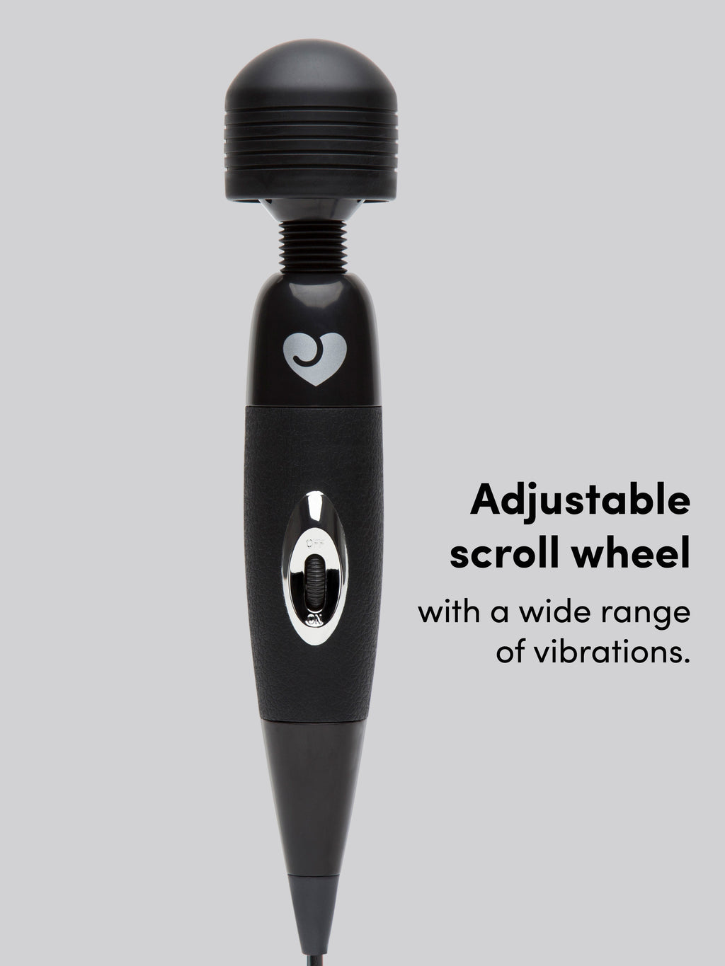 Lovehoney Extra Powerful Multispeed Plug In Massage Wand Vibrator, Black | Black