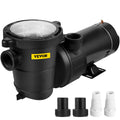vevor swimming pool pump 2 hp 90 gpm above ground pool pump w/ strainer