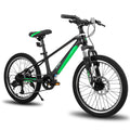 Hiland 27.5 inch Mountain Bike Aluminum 24 Speed MTB Bicycle for Women 16.5 inch with Suspension Fork Urban Commuter City Bicycle,Black