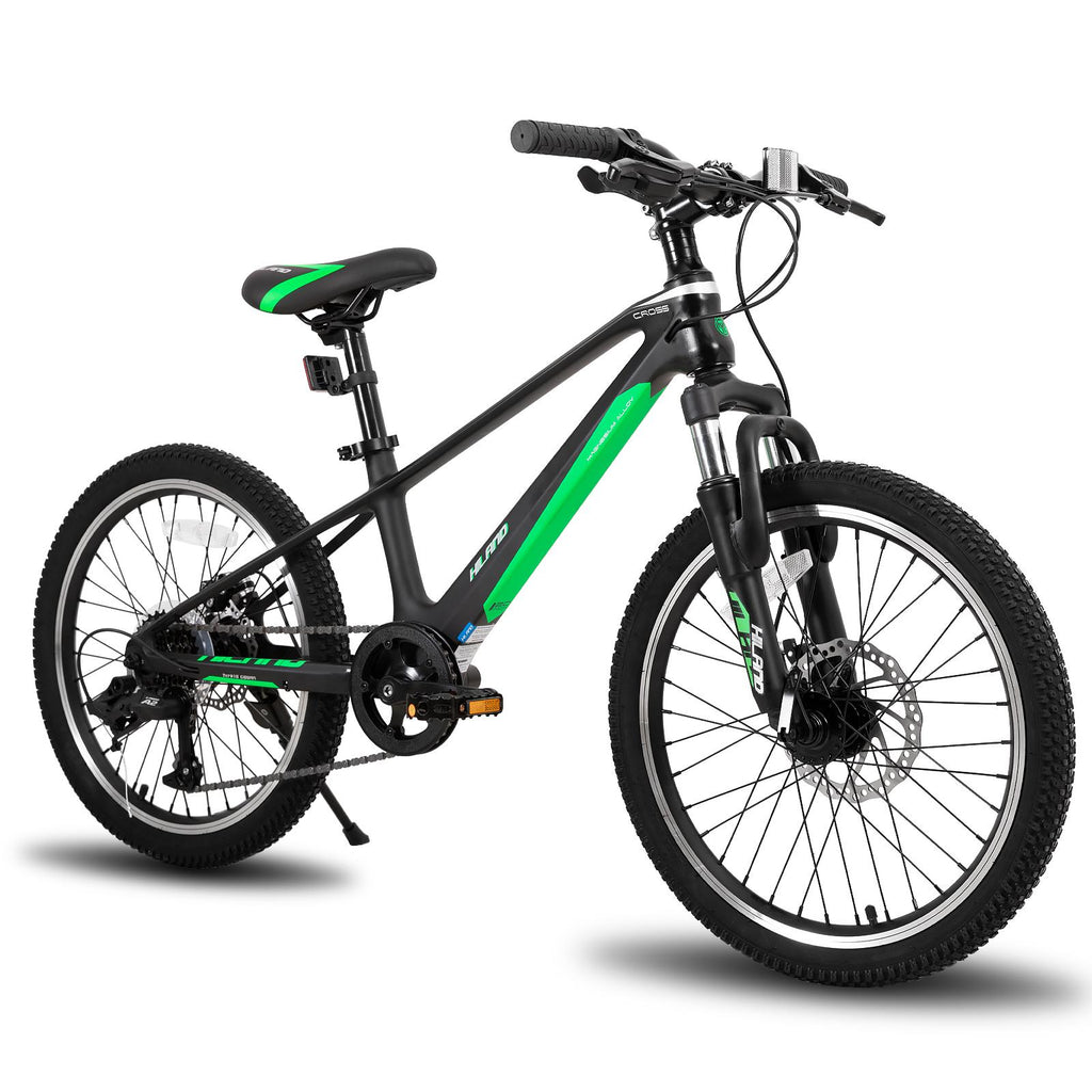 Hiland 27.5 inch Mountain Bike Aluminum 24 Speed MTB Bicycle for Women 16.5 inch with Suspension Fork Urban Commuter City Bicycle,Black