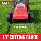 20V 13" Electric Lawn Mower, Brushless Cordless Lawn Mower with 4-Position Height Adjustment, Walk-Behind Push Mowers with 8 Gallon Grass Bag, 2 x 4.0Ah Batteries &amp; Charger Included, LM13B4