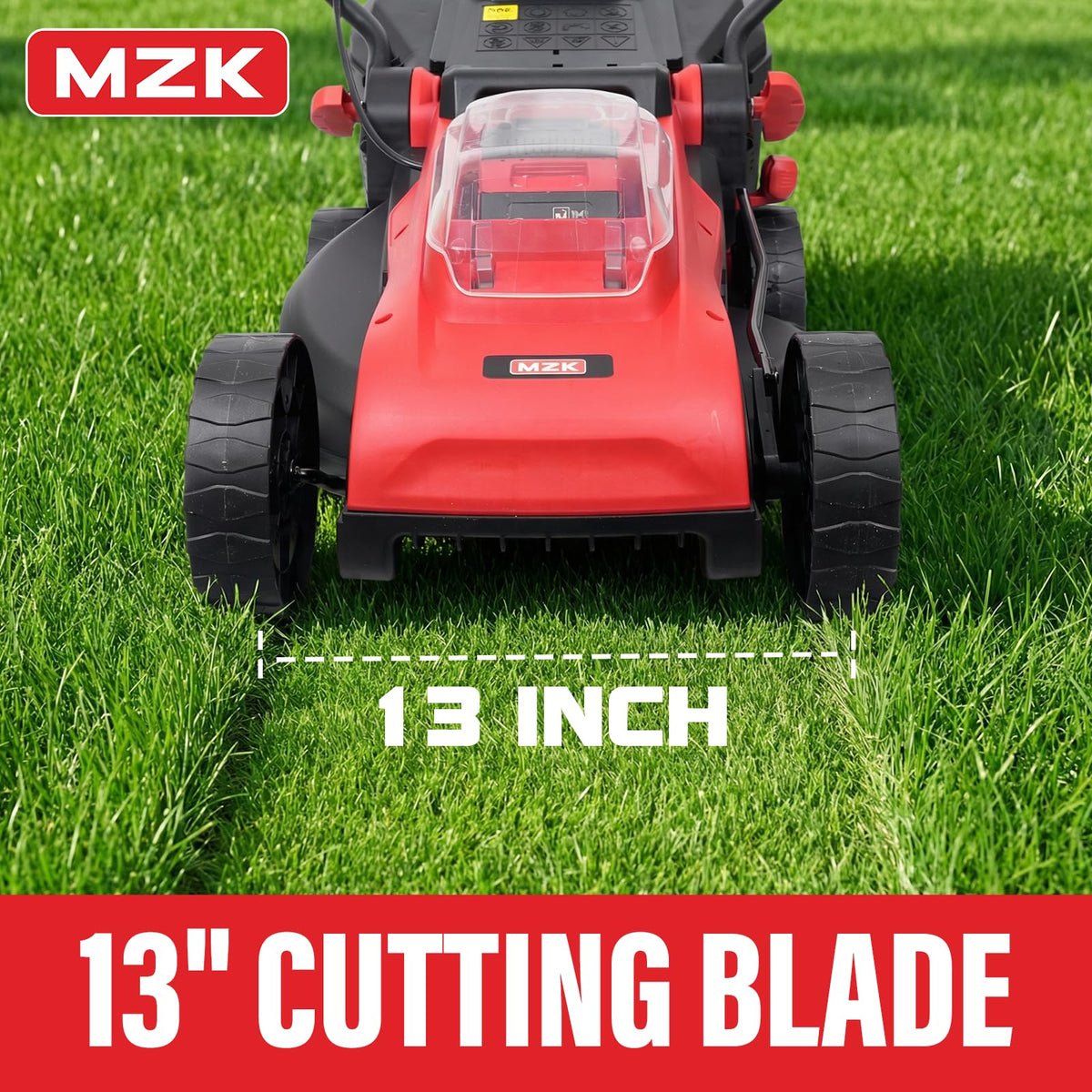 20V 13" Electric Lawn Mower, Brushless Cordless Lawn Mower with 4-Position Height Adjustment, Walk-Behind Push Mowers with 8 Gallon Grass Bag, 2 x 4.0Ah Batteries &amp; Charger Included, LM13B4