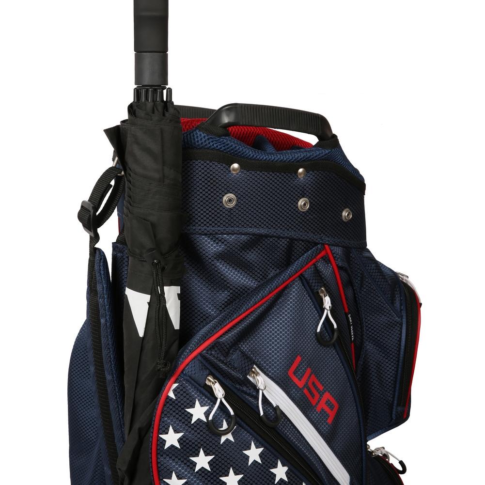 Prosimmon Golf DRK 14 Way Cart Bag, USA Flag
