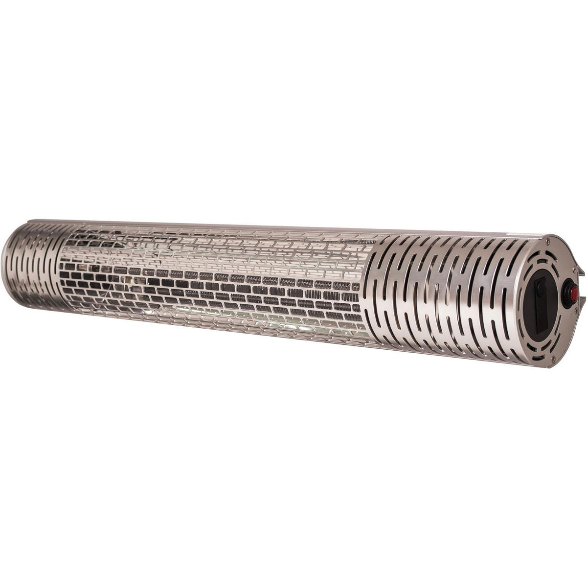Hanover 30.7" Wide Electric Carbon Infrared Heat Lamp with Remote Control, Silver