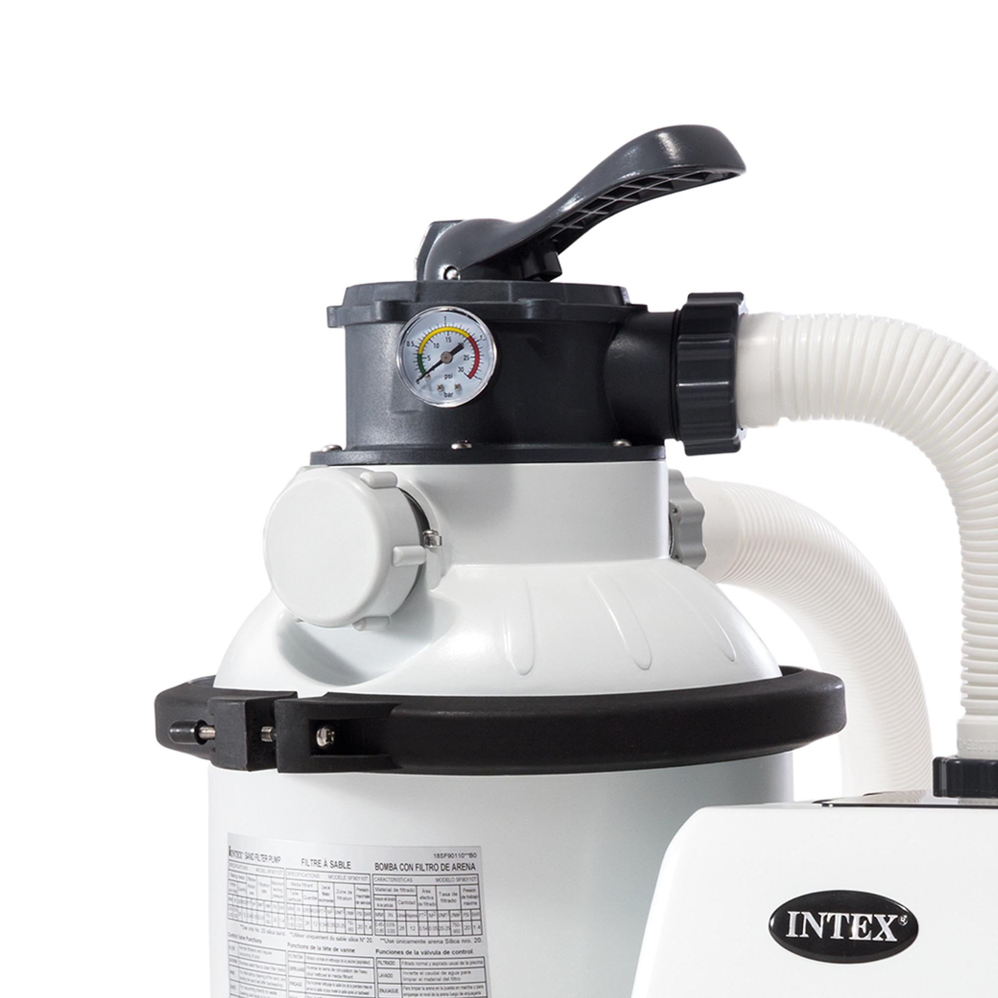 intex 10" krystal clear sand filter system
