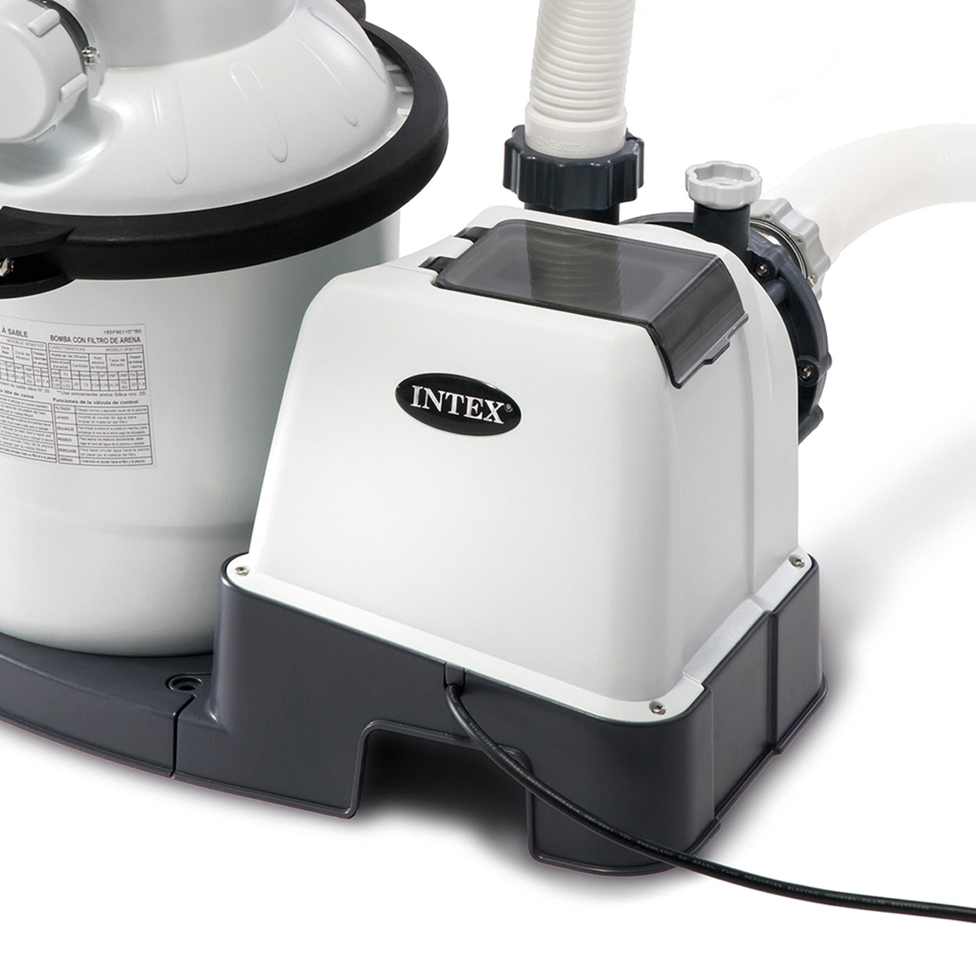 intex 10" krystal clear sand filter system