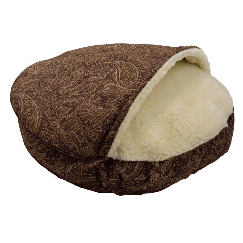 Snoozer Premium Micro Suede Cozy Cave Pet Bed in Red