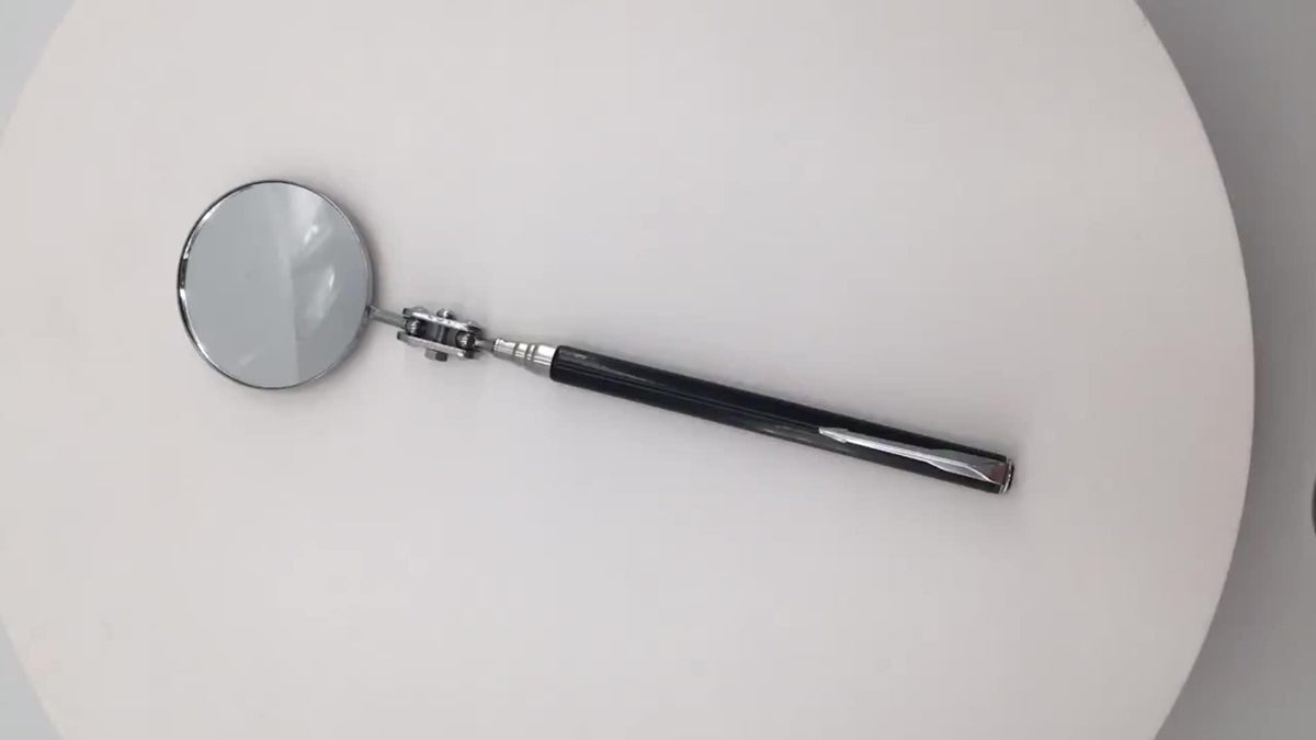 Black Undercar Inspection Universal Telescopic Folding Visitation Mirror