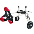 CHZHUTUI Pet-Disabled Dog Wheelchair Adjustable Light Aluminum 2-Wheel Scooter for Small and Medium-Sized Dogs Hind Limb Assisted Rehabilitation Exercise Cart