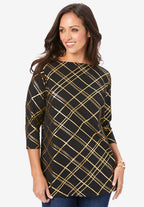 holiday print tunic